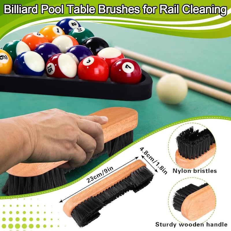 PullCrease 31 Pcs Pool Table Balls Billiard Accessory Kit with 16 Table Balls 1 Triangle Billiard Rack 1 Diamond Holder 12 Rack Cue Chalks 1 Brush for Friend Travel Office Desk Games Bartop - Image 4